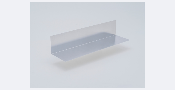 Wandanschlussblech Aluminum ohne Wasserfalz 0,80 mm