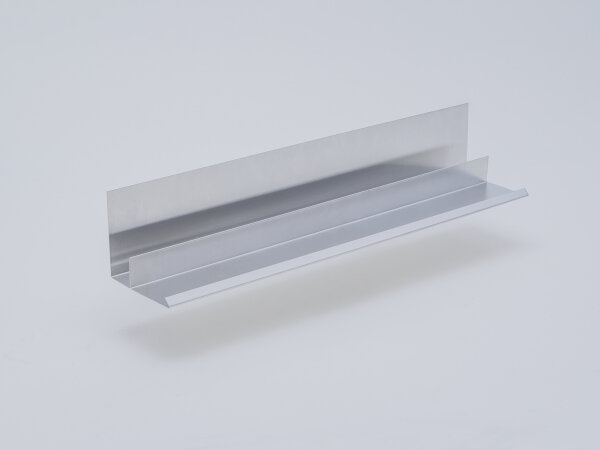 Wandanschlussblech Aluminum mit separatem Wasserlauf 0,80 mm