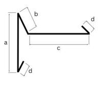 Ortgangblech mit Wasserfalz Aluminum 0,80 mm