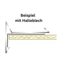 Ortgangblech mit Wasserfalz Aluminum 0,80 mm