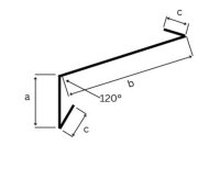 Alu-Traufblech mit Wasserfalz, 0,8 mm