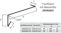 Alu-Traufblech mit Wasserfalz, 0,8 mm
